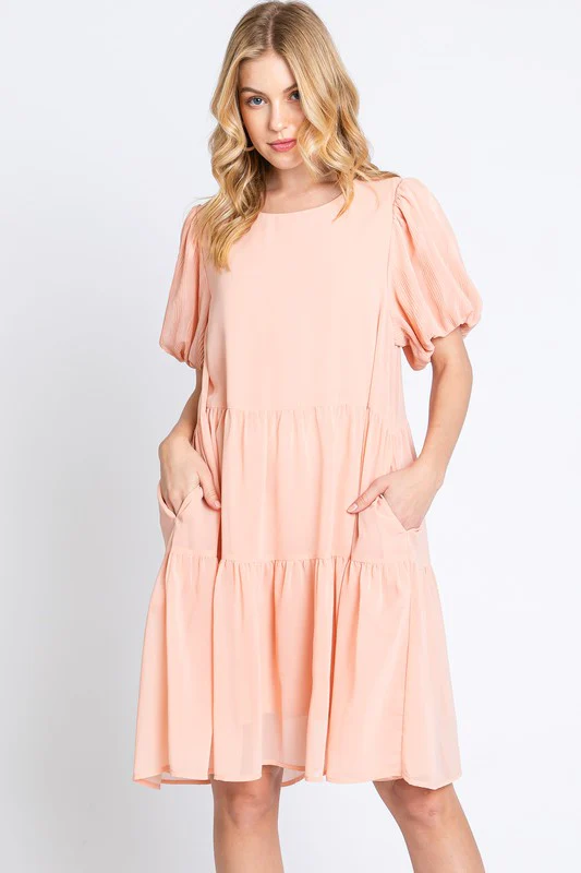 Peaches + Cream Tiered Dress - Image 2
