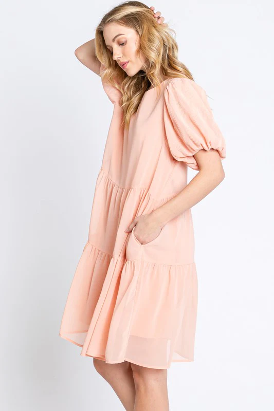 Peaches + Cream Tiered Dress - Image 3