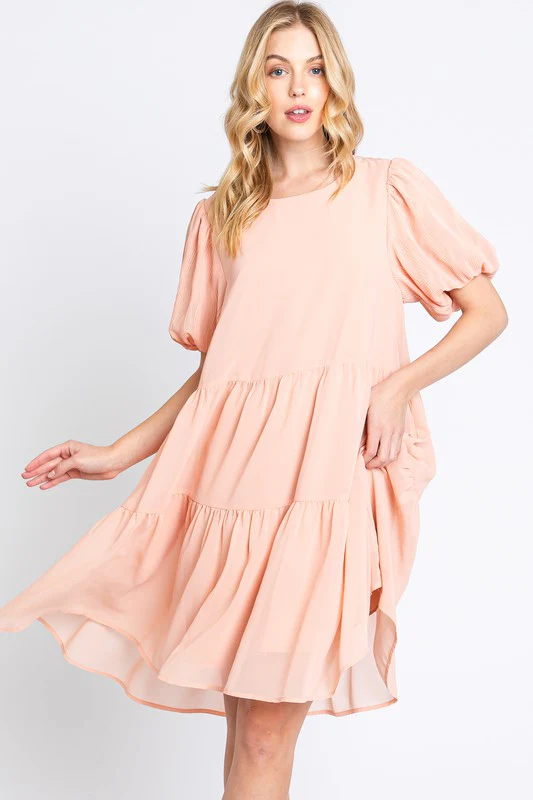 Peaches + Cream Tiered Dress - Image 5
