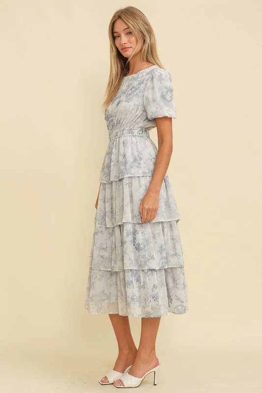 French Toile Midi Dress - Image 3
