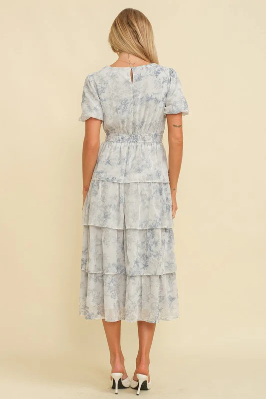 French Toile Midi Dress - Image 4