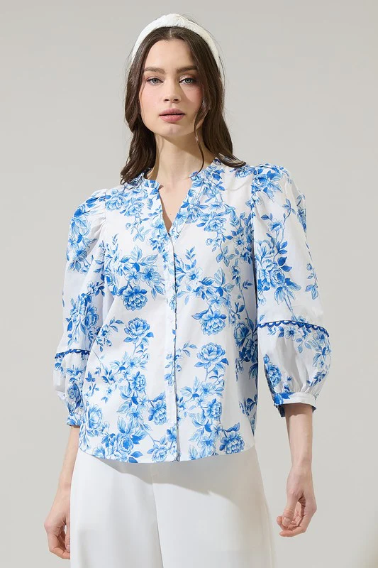 Skies Floral Blouse