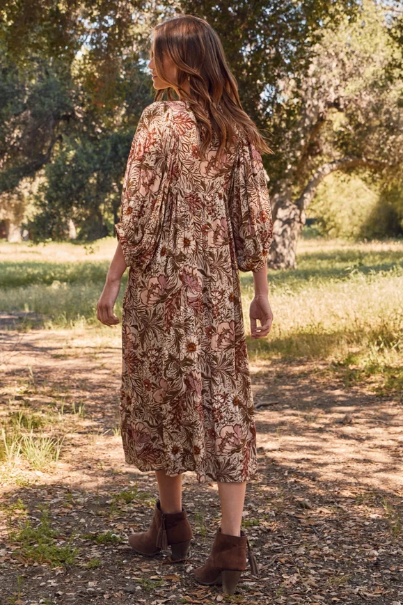Bohemian Floral Maxi Dress - Image 2