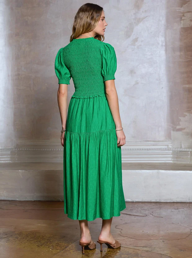Botanical Garden Smocked  Dress - Image 7