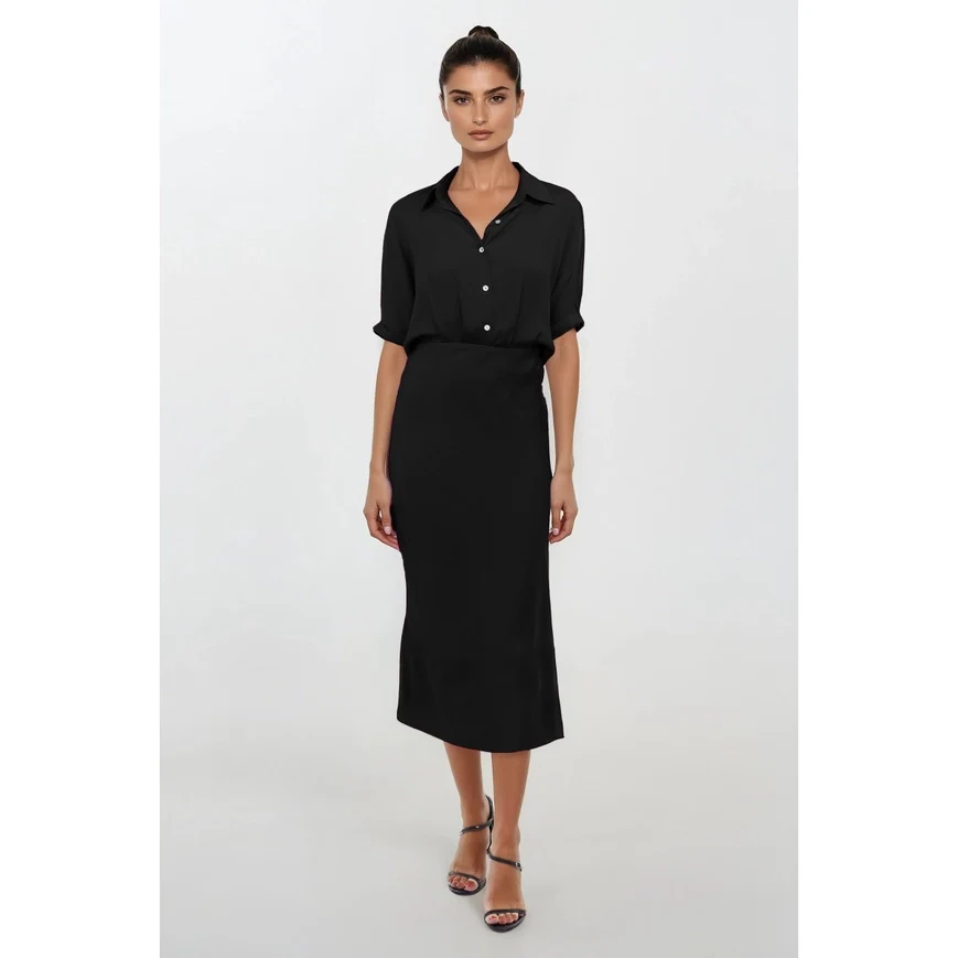 Year Round Satin Dress - Image 3