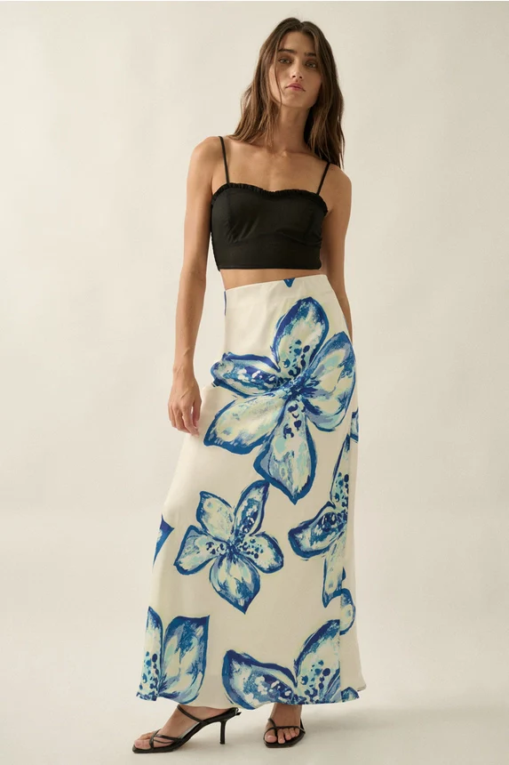 Capri Maxi Slip Skirt