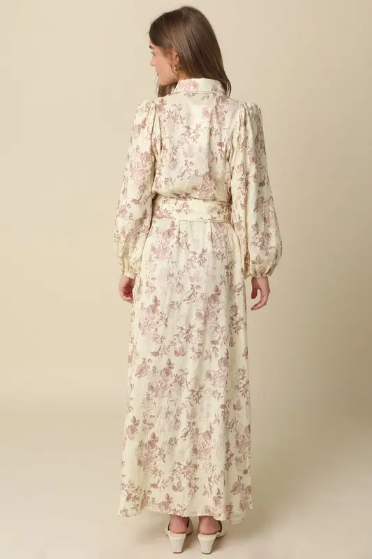 Carolyn Belted Floral Dress - Image 3
