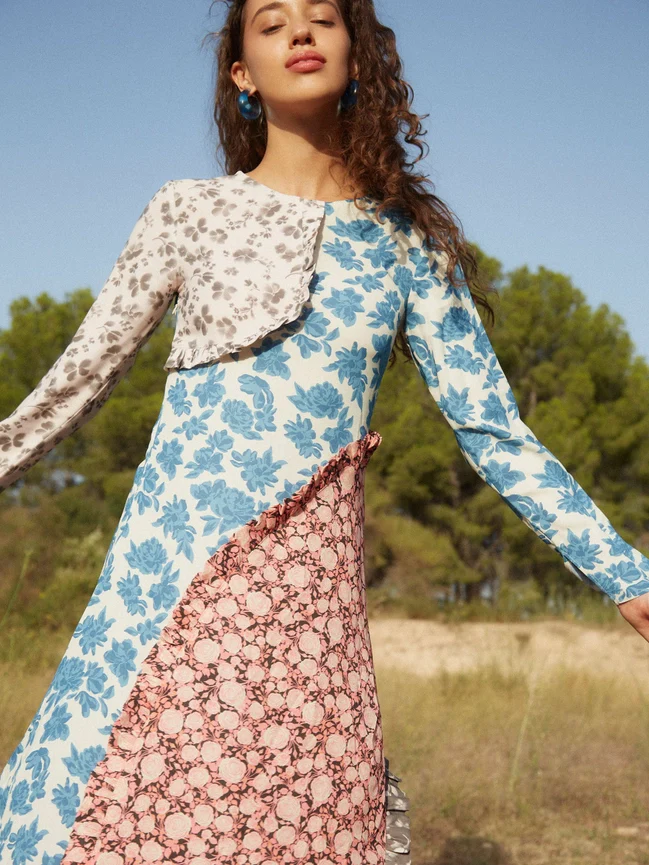 Cottagecore Floral Maxi Dress - Image 2