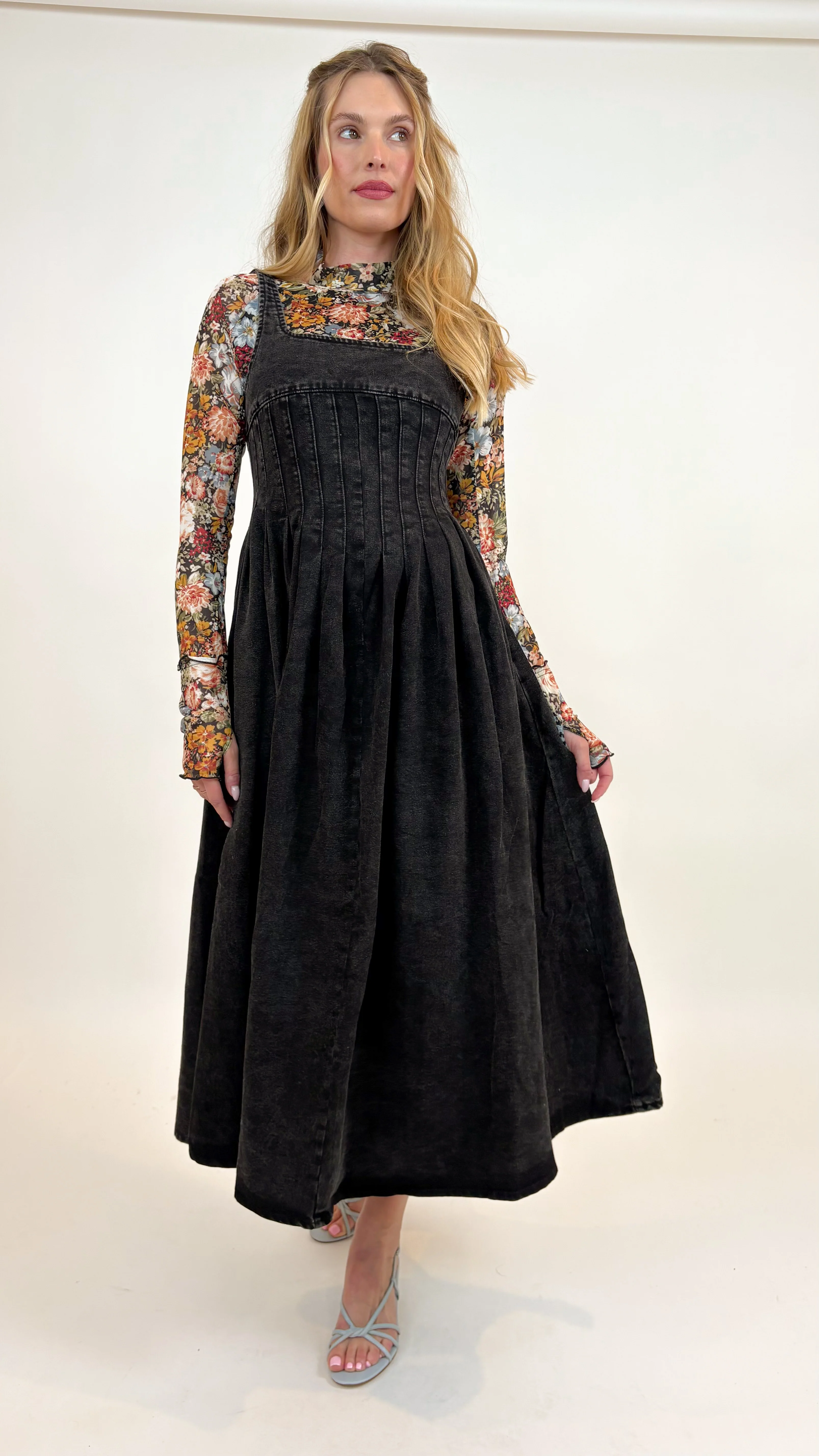 All For It Denim Dress - Image 2