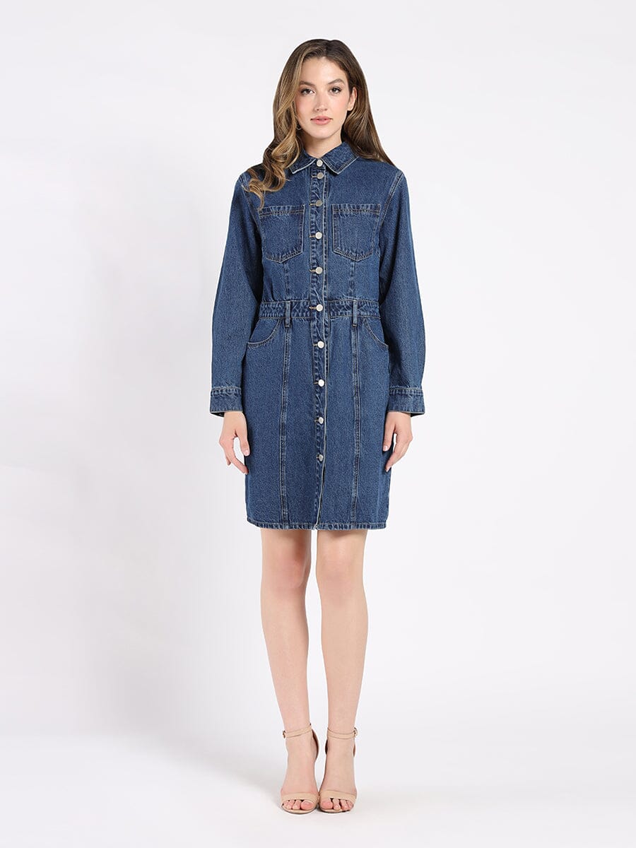 Krystal Denim Dress - Image 3
