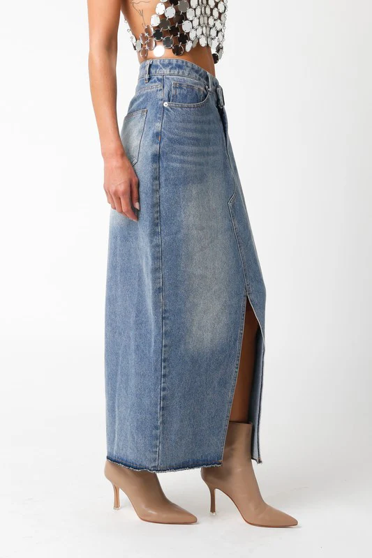 Olivia Denim Skirt - Image 4