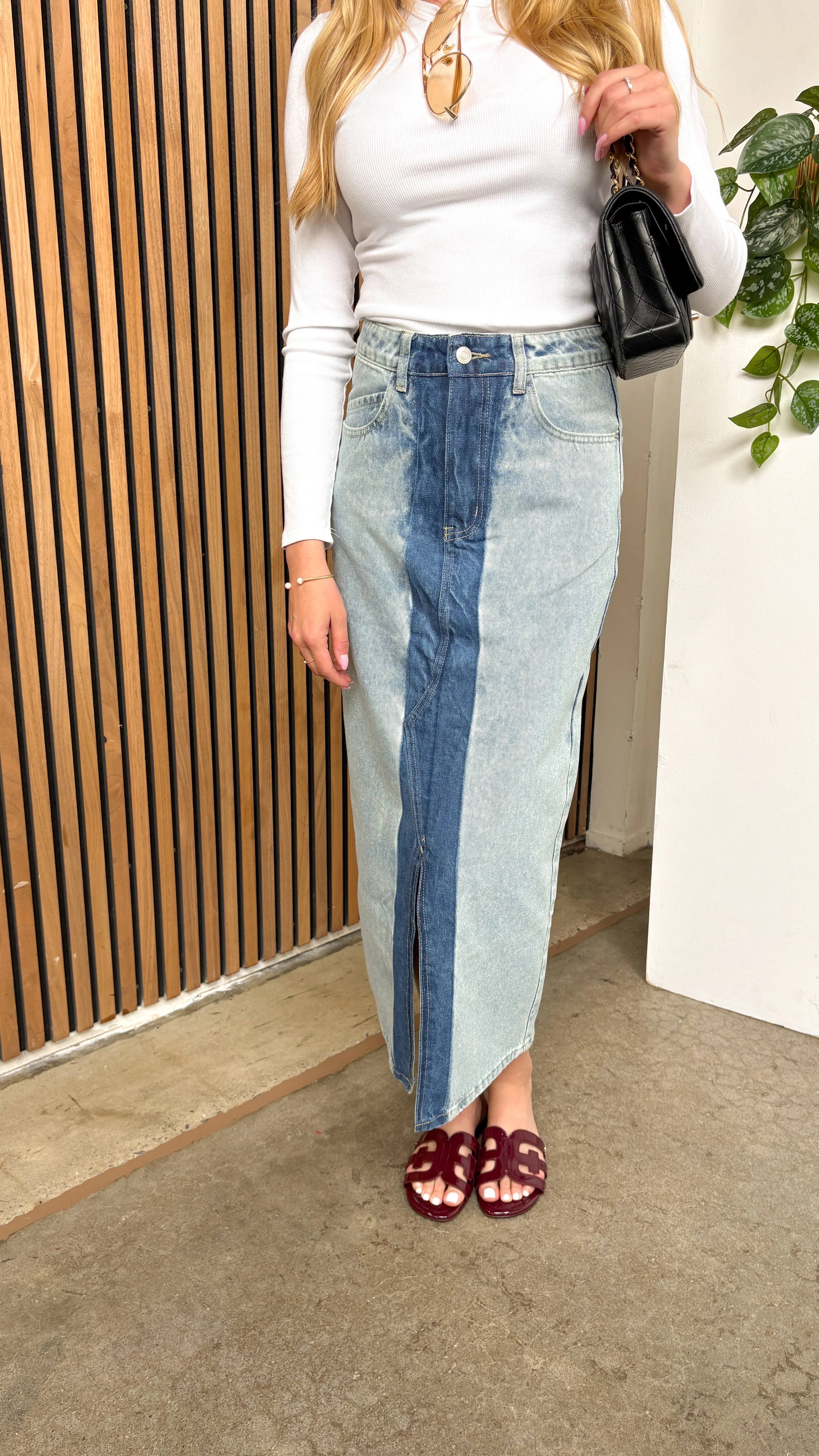 Spring Is Near Denim Skirt - Image 11