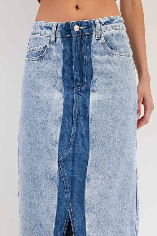 Spring Is Near Denim Skirt - Image 3