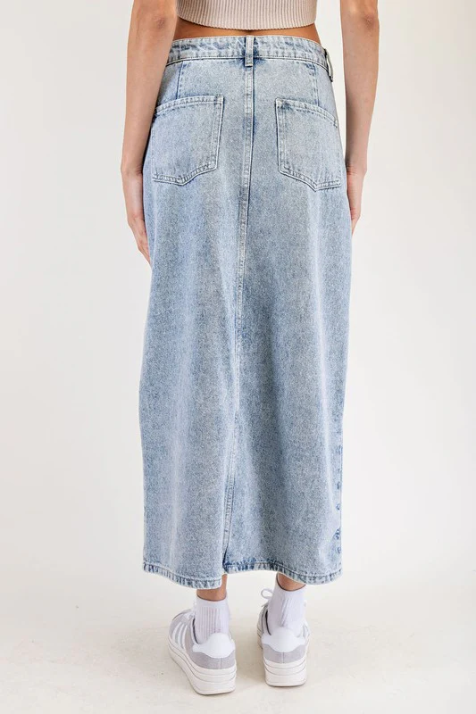 Spring Is Near Denim Skirt - Image 4