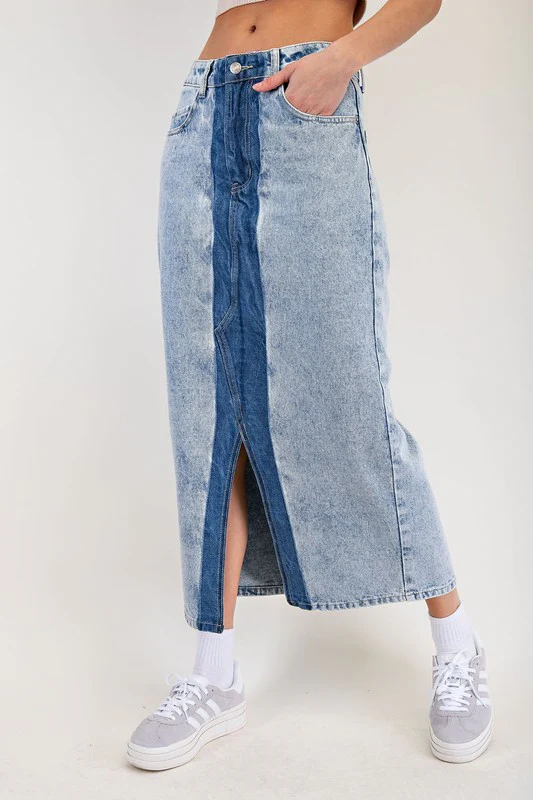 Spring Is Near Denim Skirt - Image 6