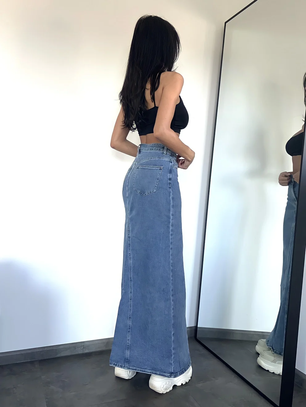 Your Turn Denim Skirt - Image 7