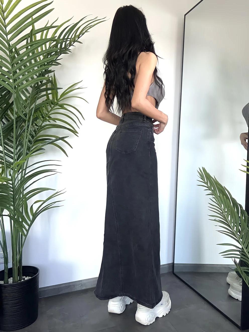 Your Turn Denim Skirt - Image 9