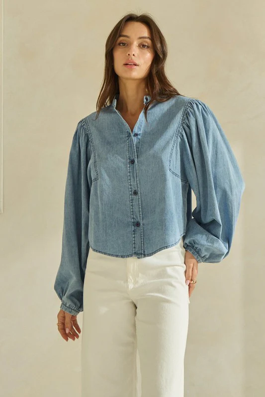 Dearest Denim Top - Image 2