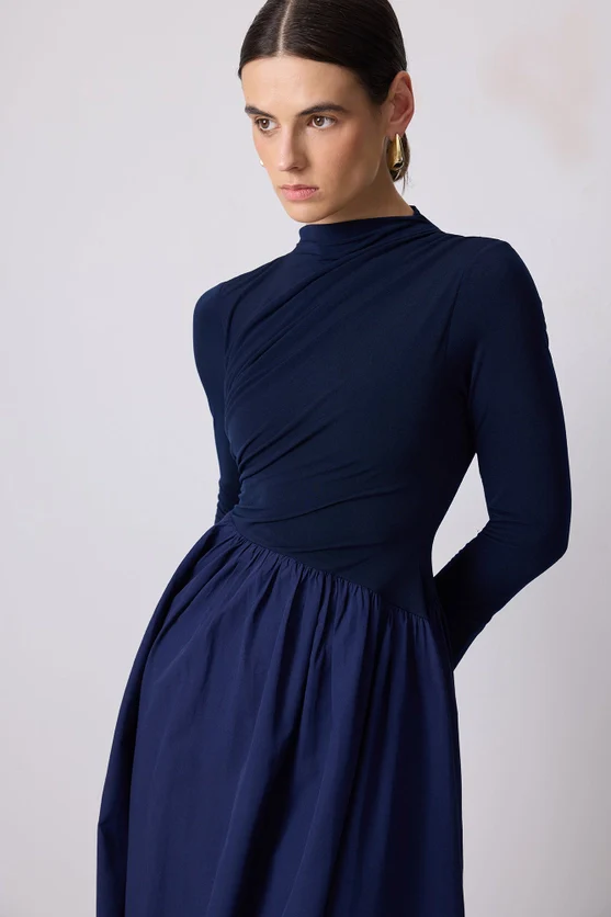 Heidi Draped Dress - Image 4