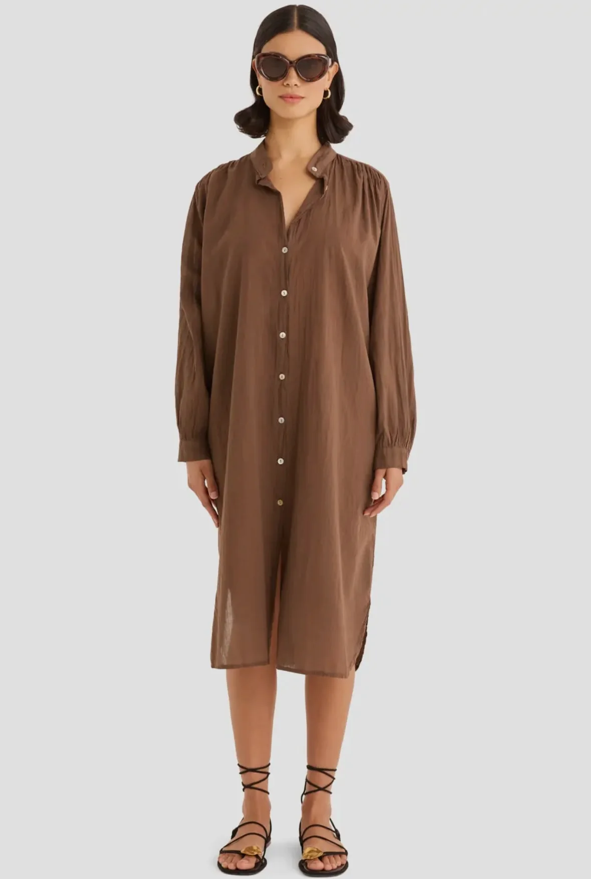 Like A Feather Shirt Dress