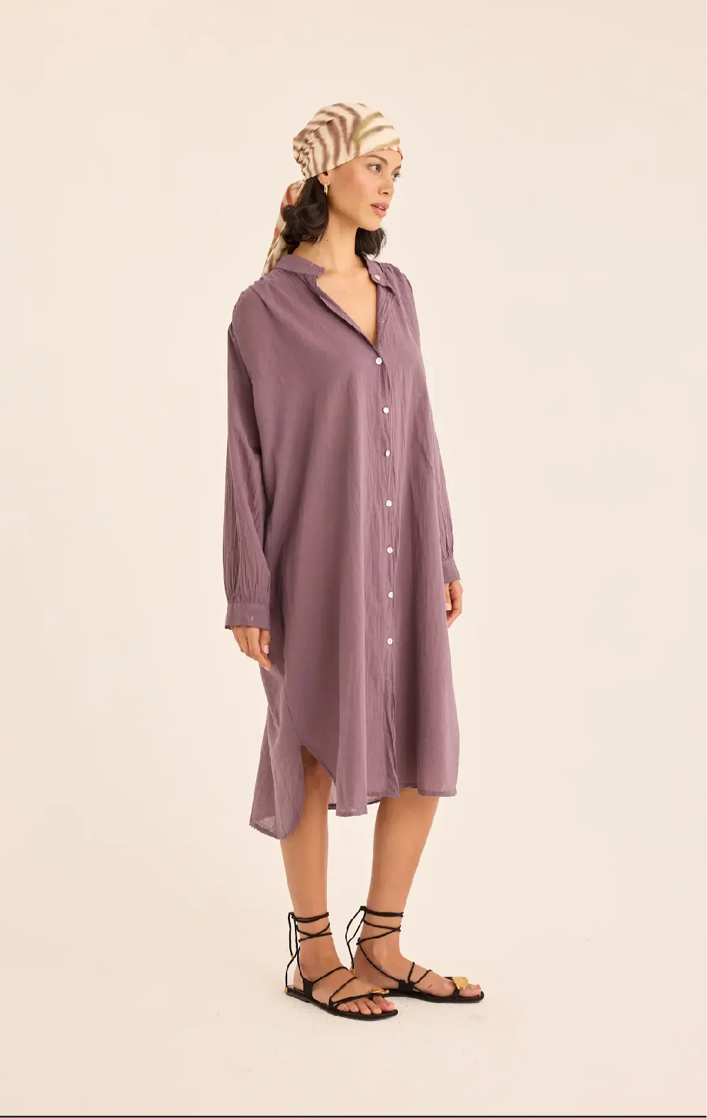 Like A Feather Shirt Dress - Image 2