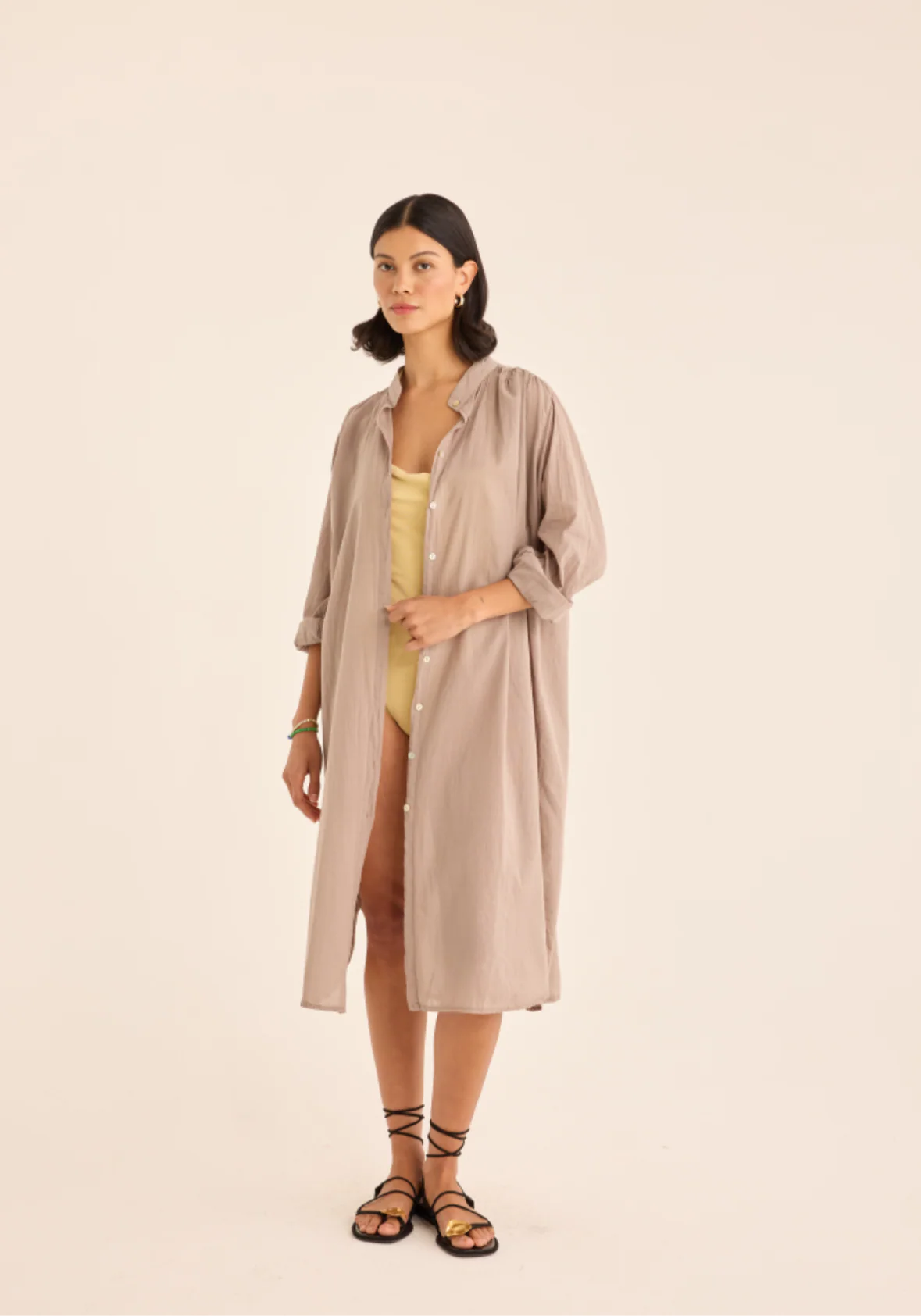 Like A Feather Shirt Dress - Image 4