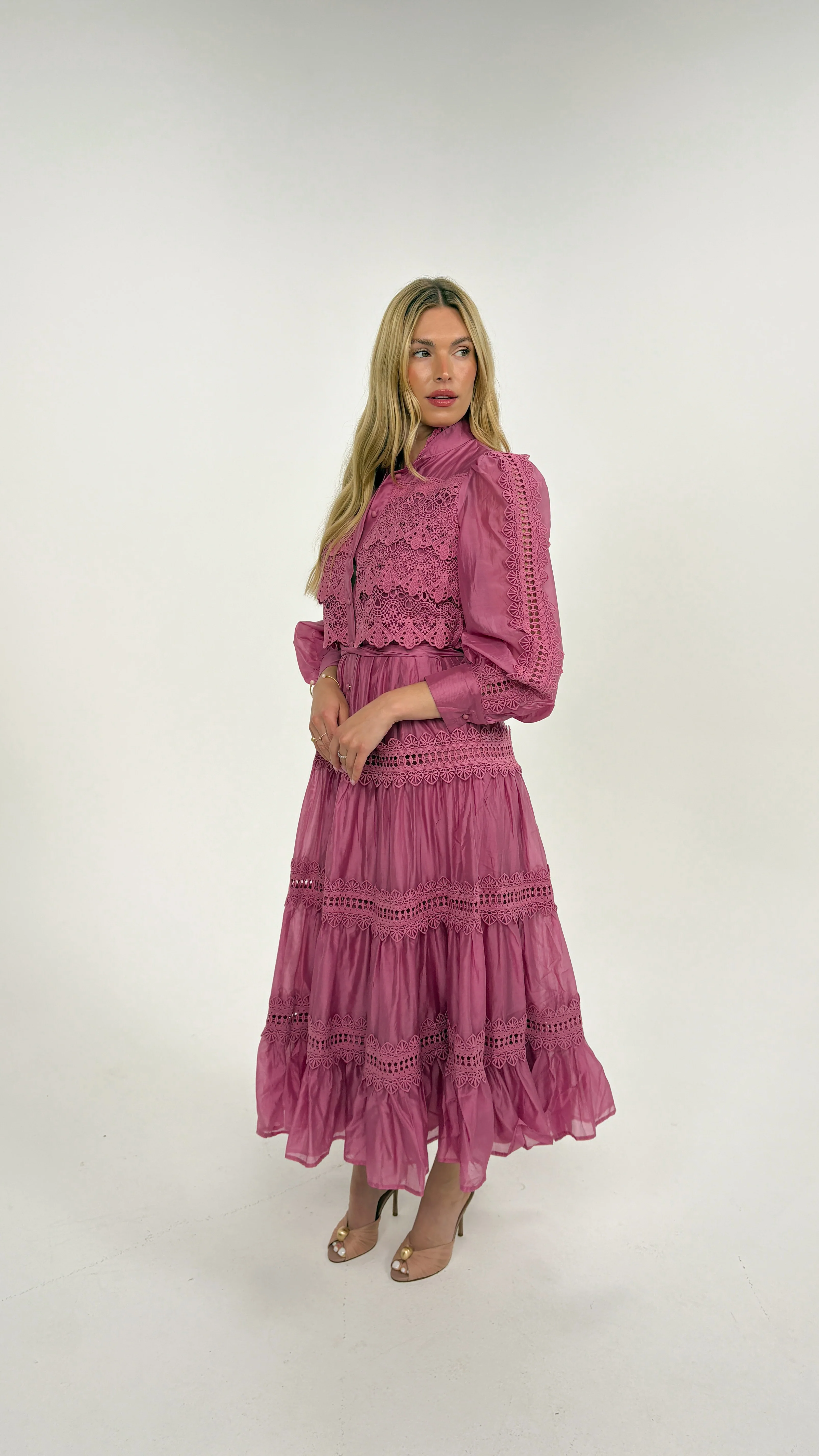 Elegance Crochet Dress - Image 4