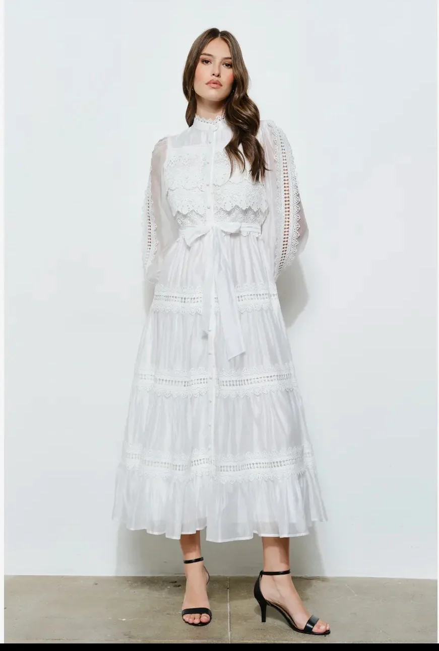 Elegance Crochet Dress - Image 7