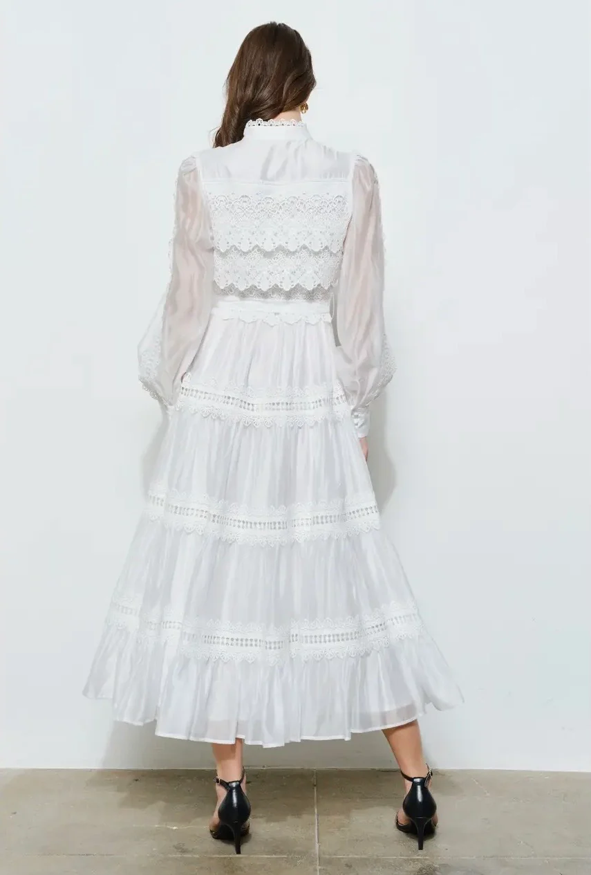 Elegance Crochet Dress - Image 8