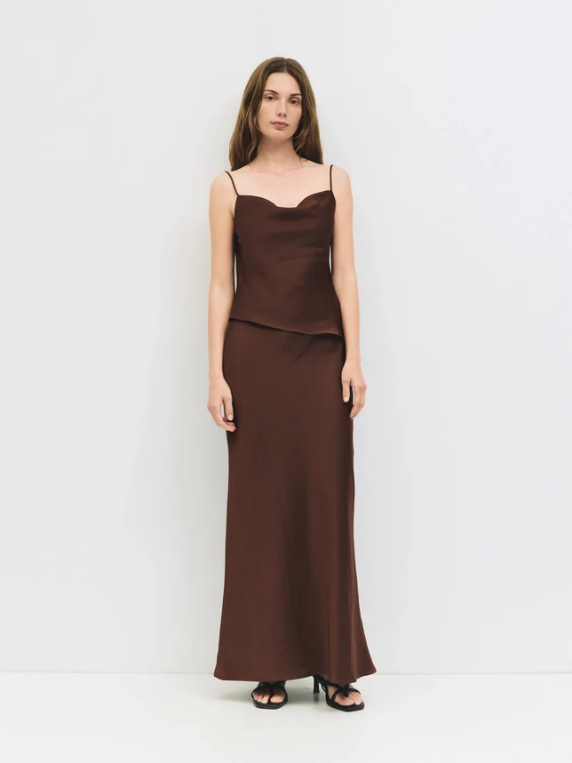 Elena Maxi Slip Skirt - Image 3