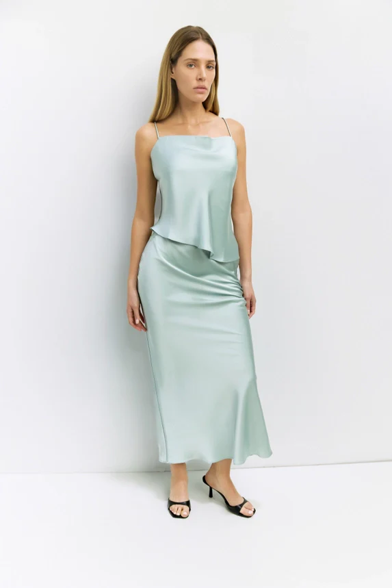 Elena Maxi Slip Skirt - Image 7