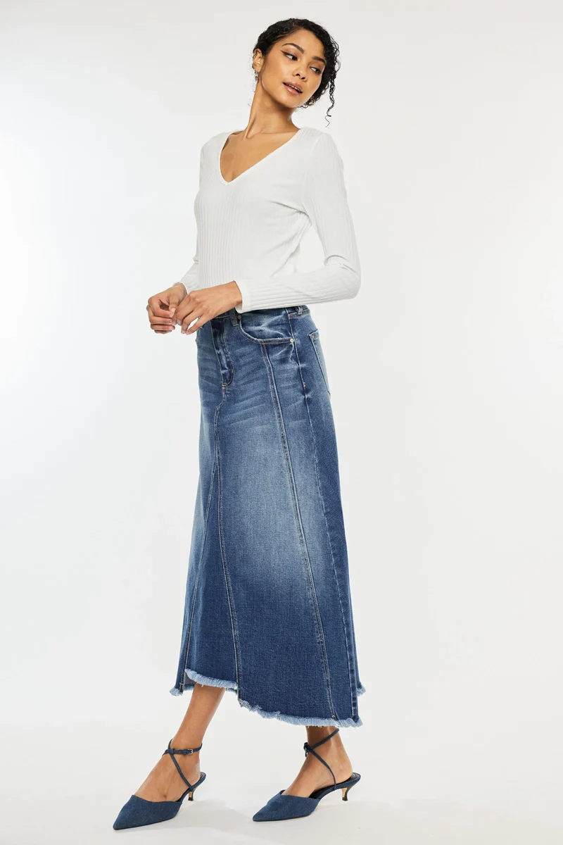 Virgo Flare Denim Skirt - Image 6