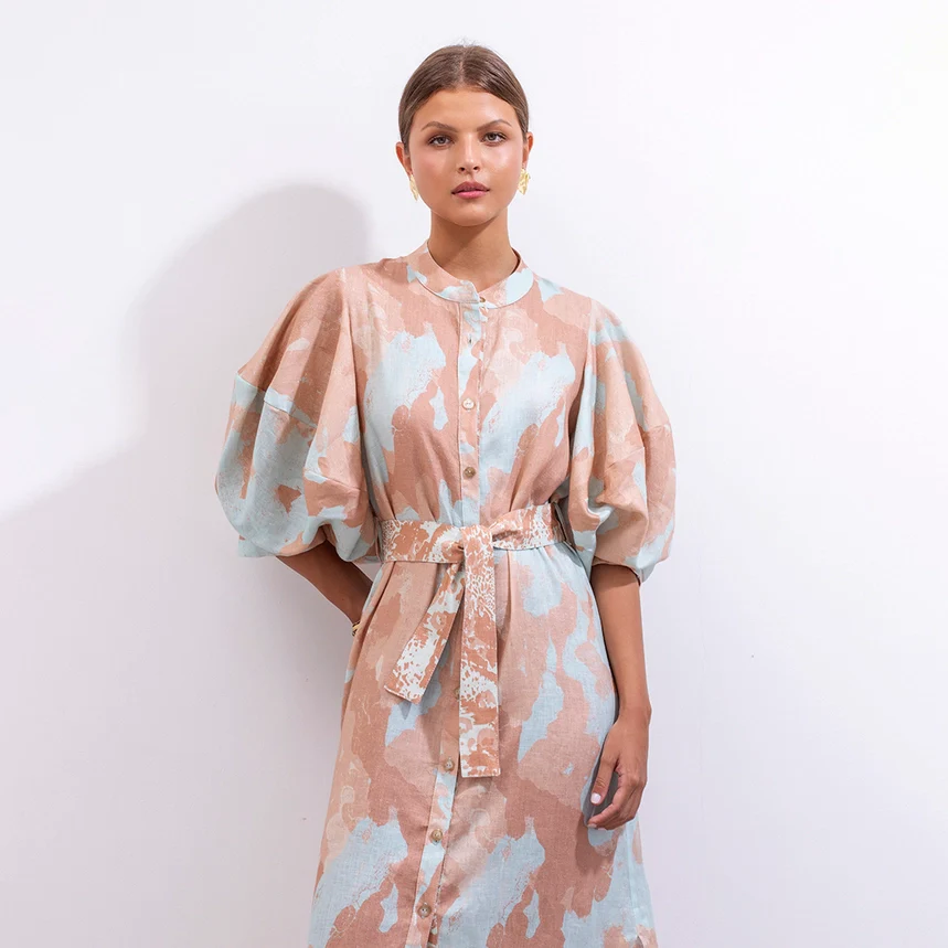 Gerald Aqua Maxi Dress - Image 3