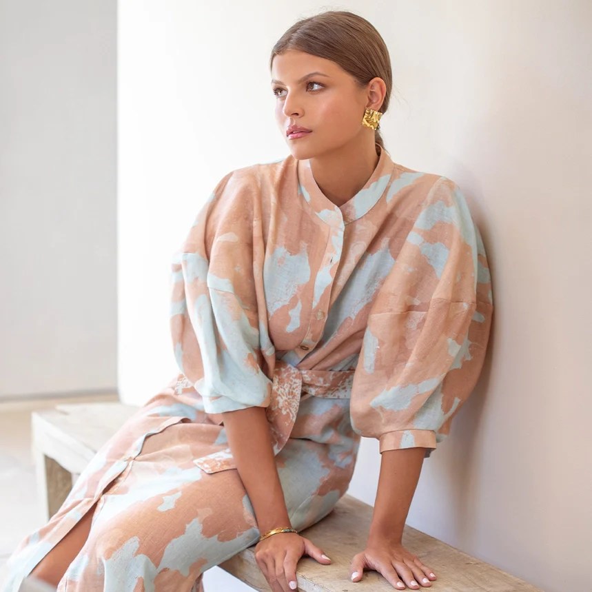 Gerald Aqua Maxi Dress - Image 4