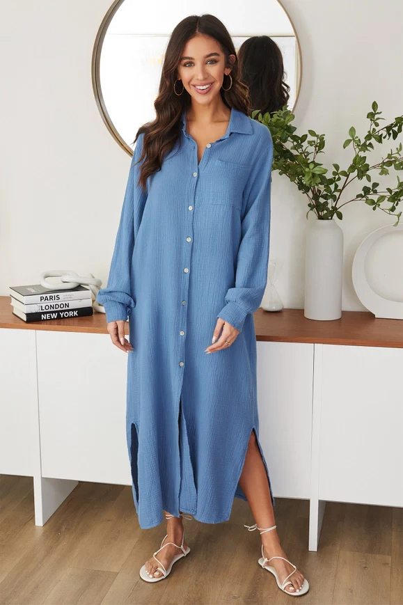 Gala Gauze Maxi Dress - Image 2