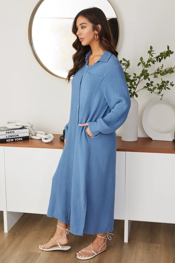 Gala Gauze Maxi Dress - Image 3