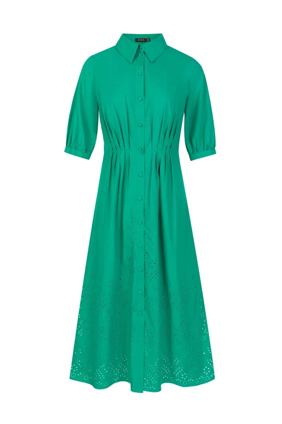 Green Envy Eyelet Dress - Image 5
