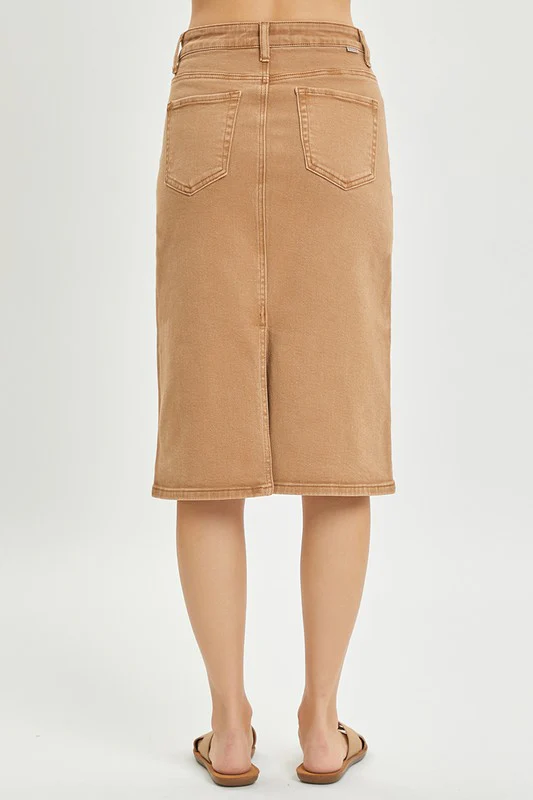 High Rise Denim Skirt - Image 7