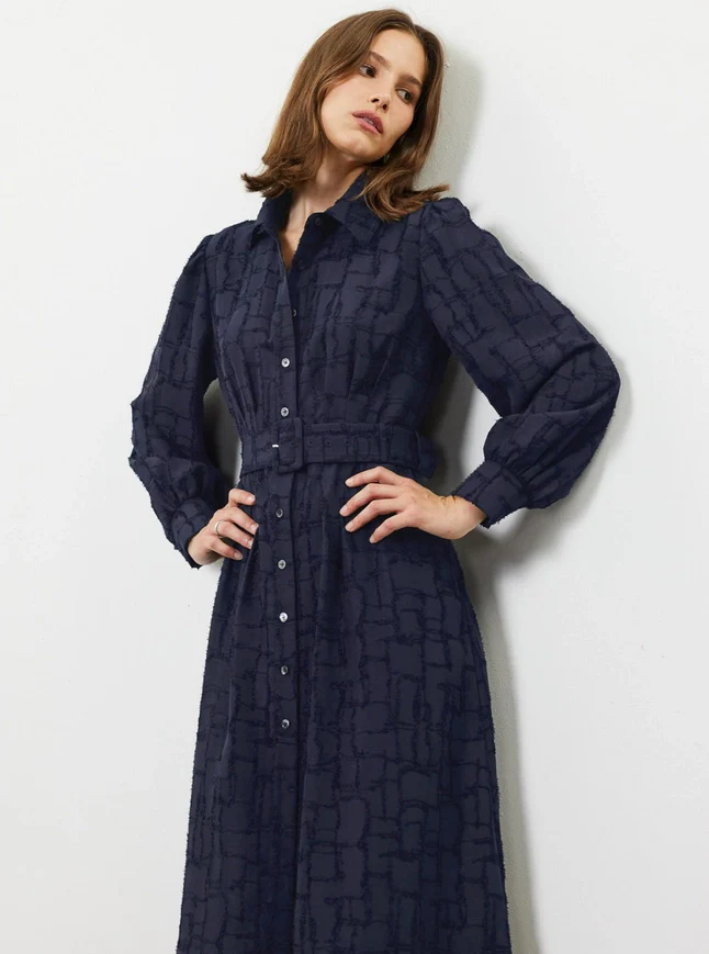 Demi Jacquard Dress - Image 2