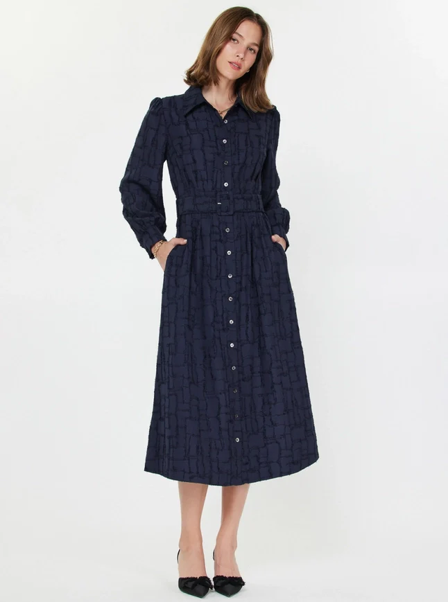 Demi Jacquard Dress - Image 4