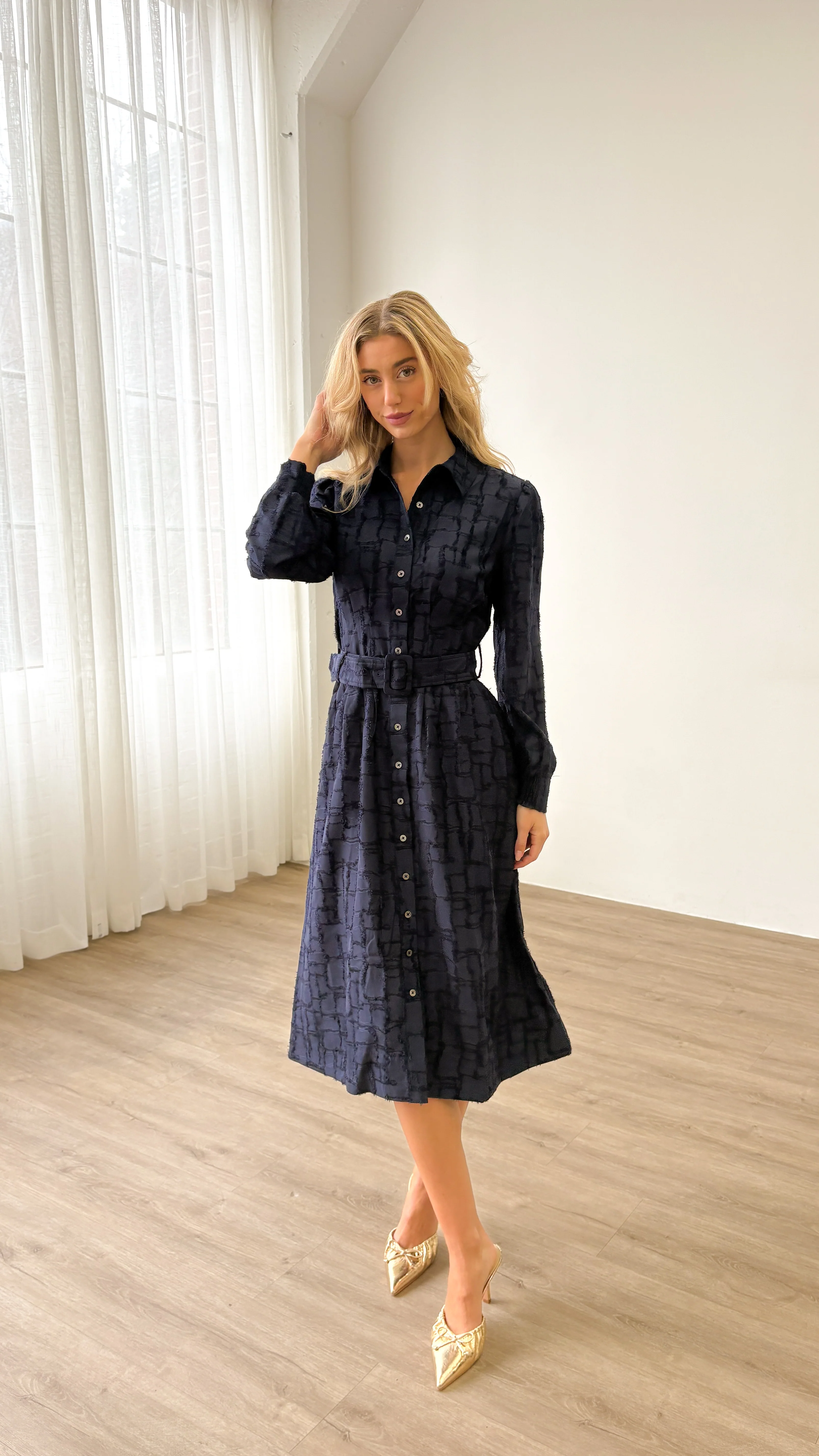 Demi Jacquard Dress - Image 5
