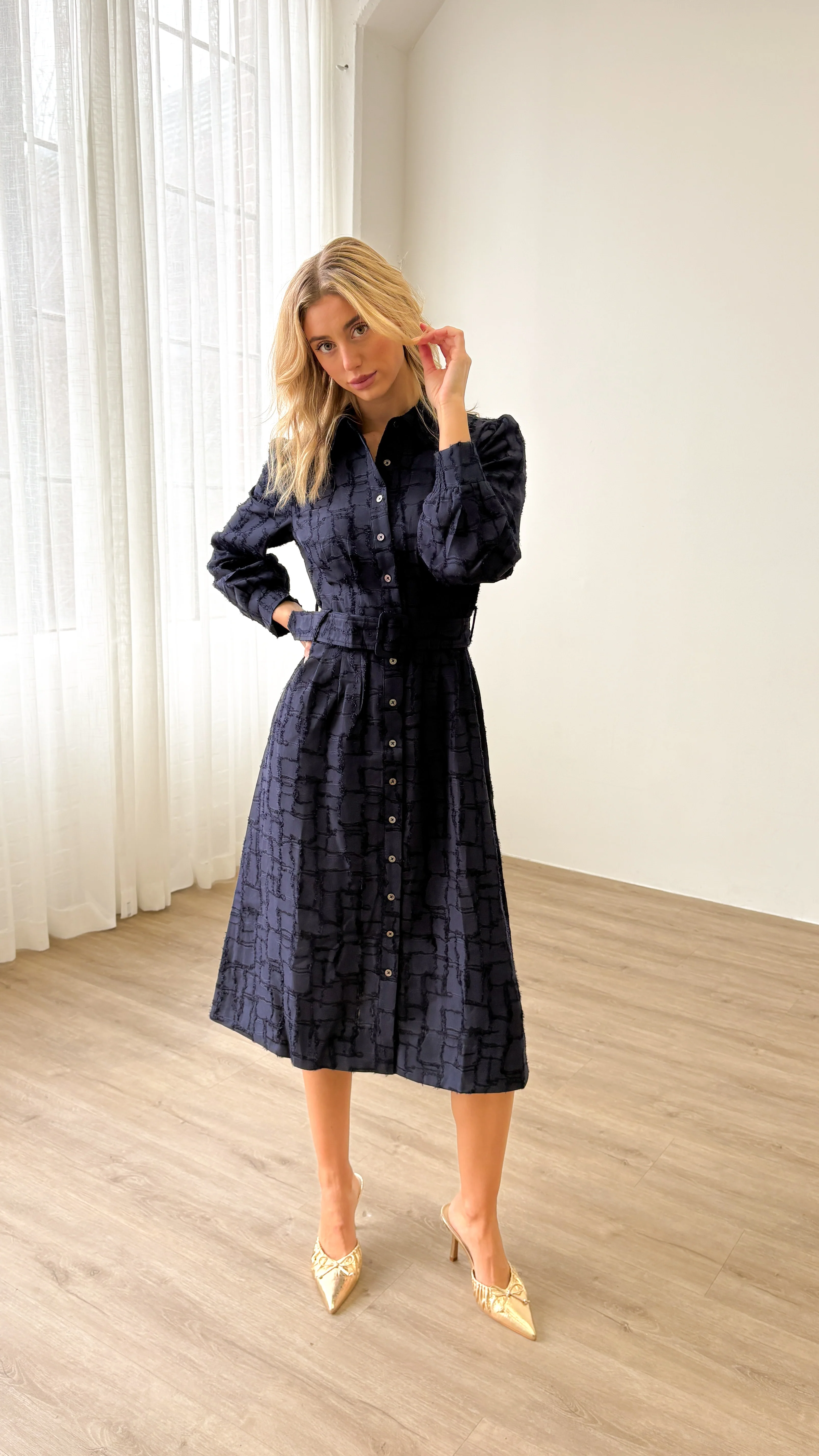 Demi Jacquard Dress - Image 7