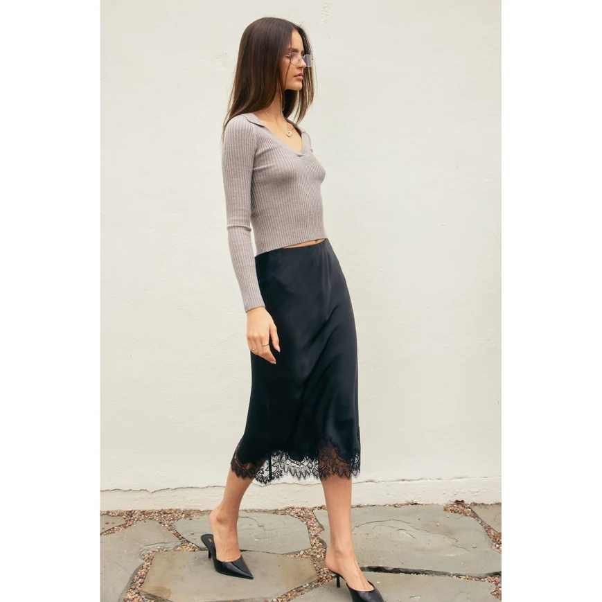 Diamond Lace Slip Skirt - Image 16