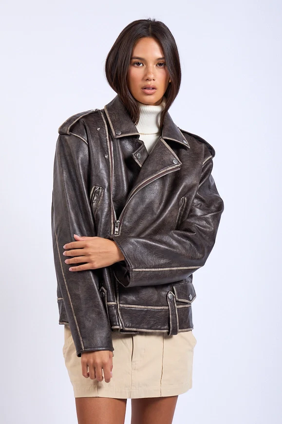 Bring It Leather Jacket - Image 2