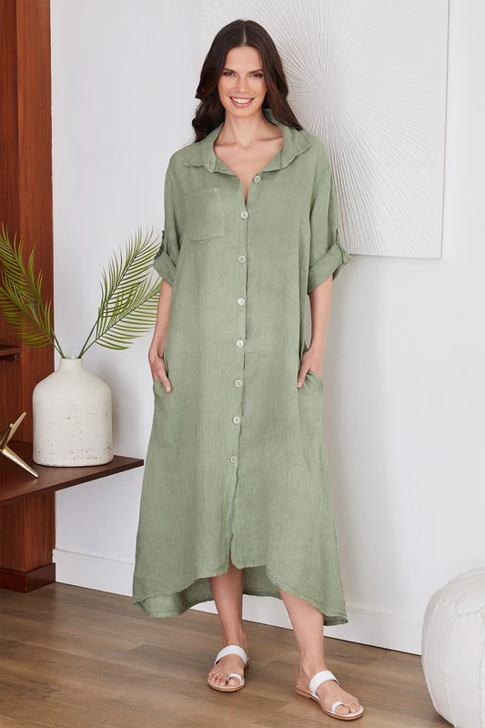 Level Up Linen Dress