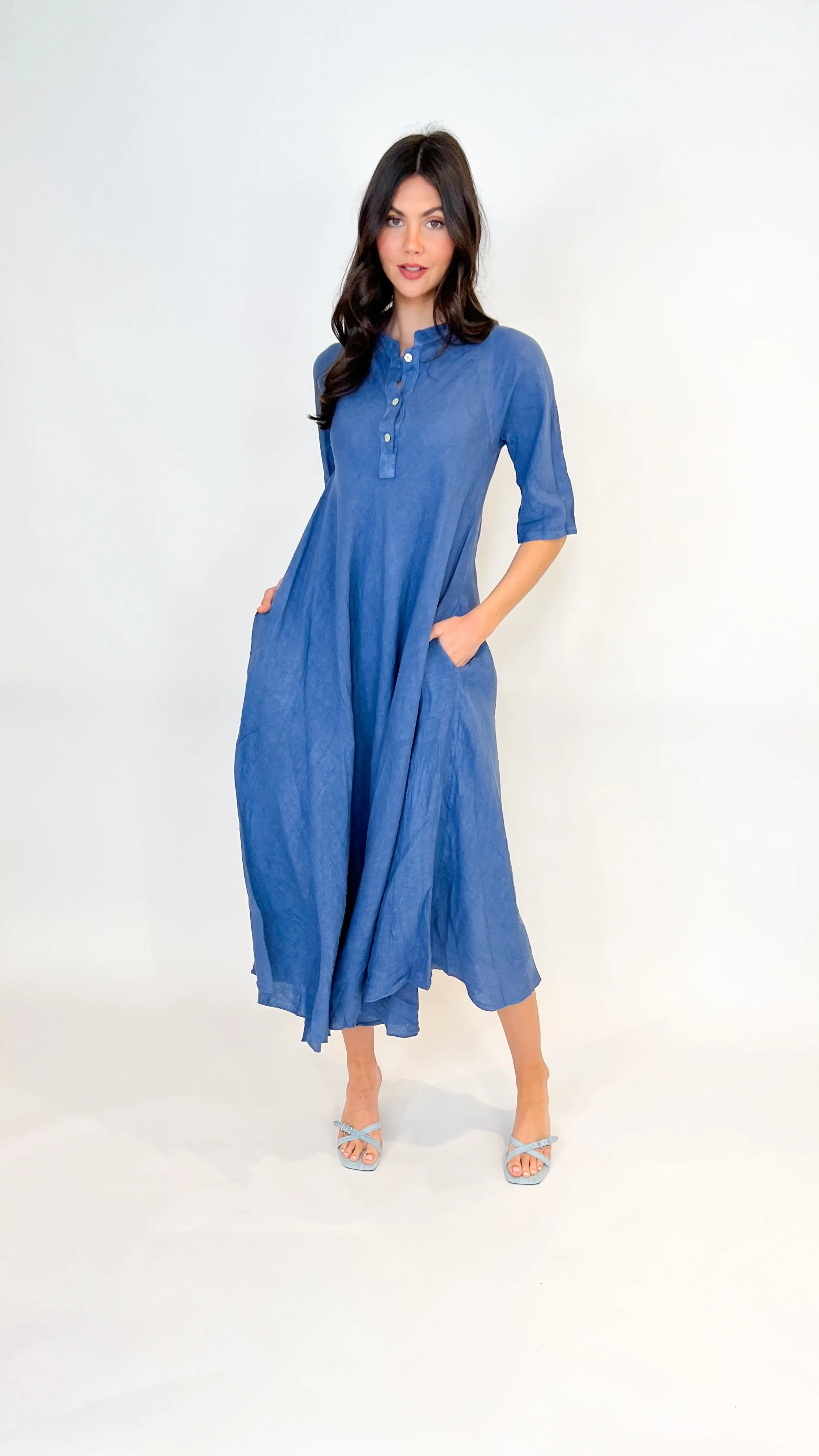 Darla Maxi Linen Dress - Image 10