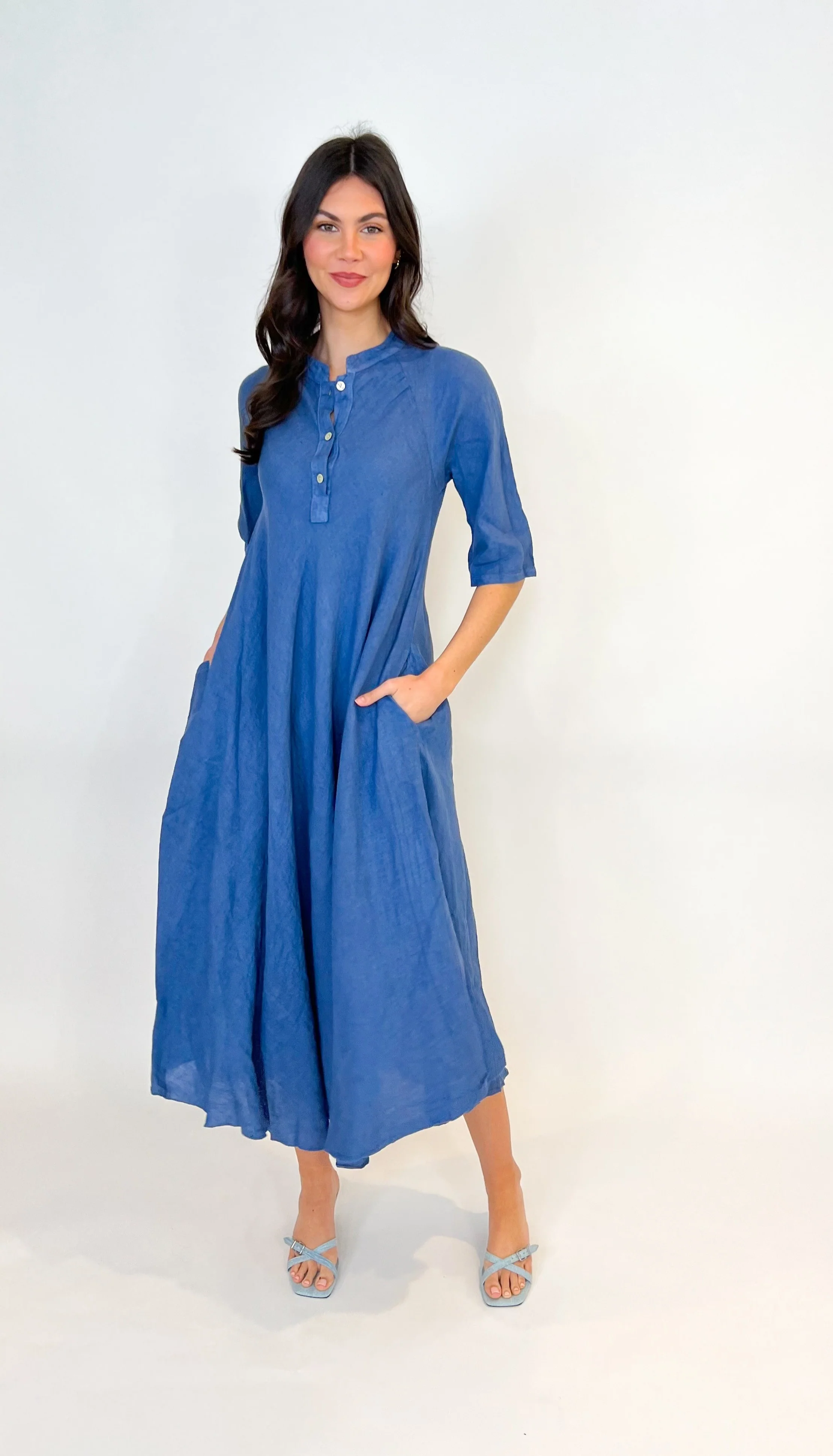 Darla Maxi Linen Dress - Image 11
