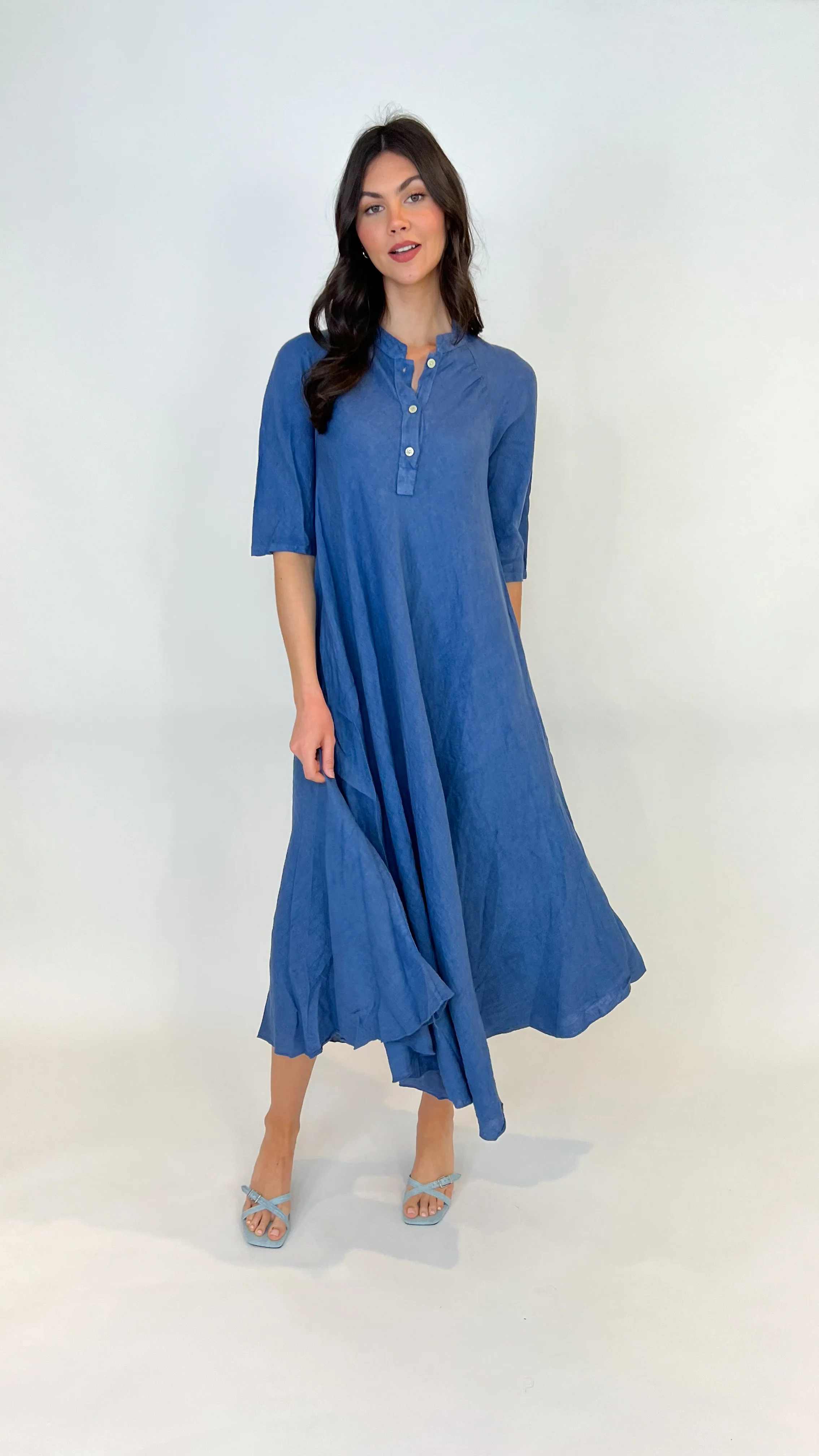 Darla Maxi Linen Dress - Image 13