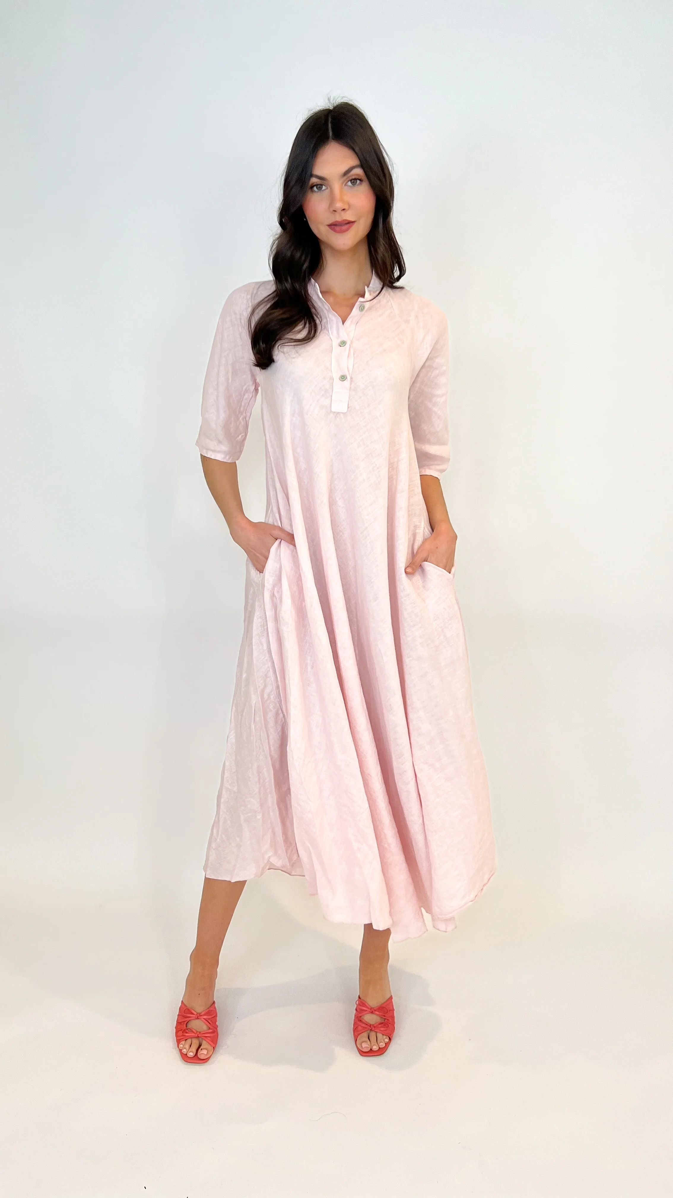 Darla Maxi Linen Dress - Image 14