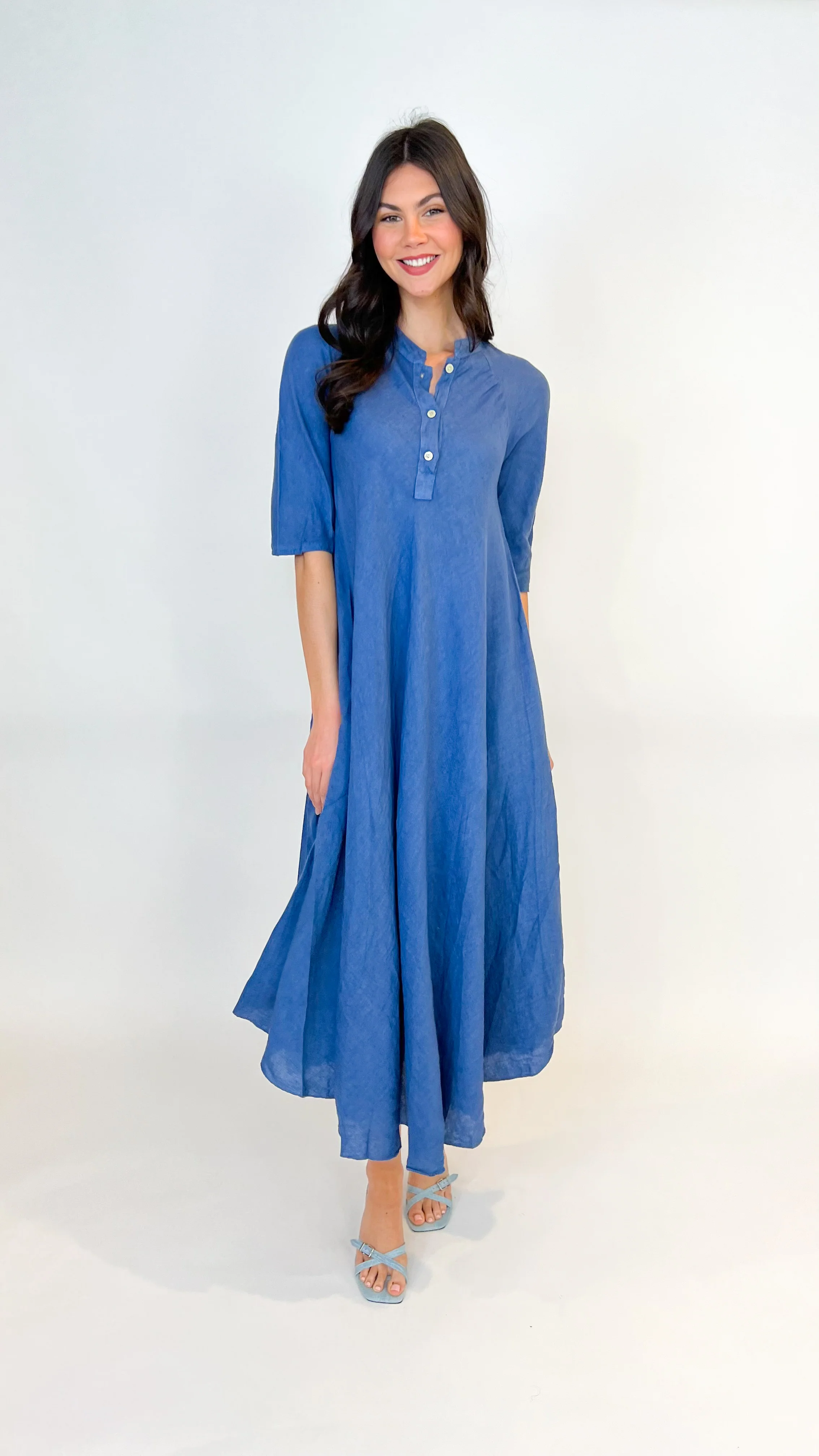 Darla Maxi Linen Dress - Image 4